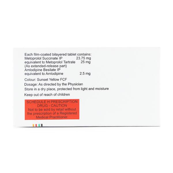 Vinicor AM 25/2.5mg Tablet 10'S