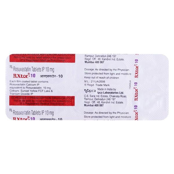 Rxtor 10mg Tablet 10'S