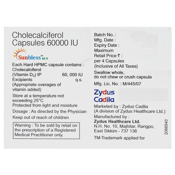 Sunbless 60K Capsule 4'S