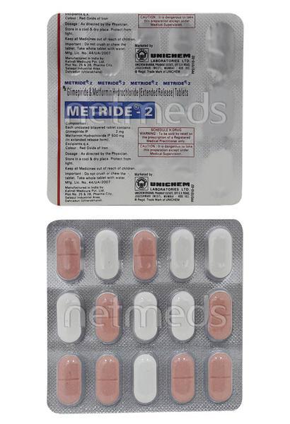 Metride 2mg Tablet 15'S