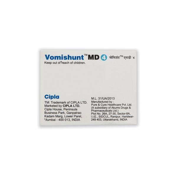 VOMISHUNT MD 4 Tablet 10's
