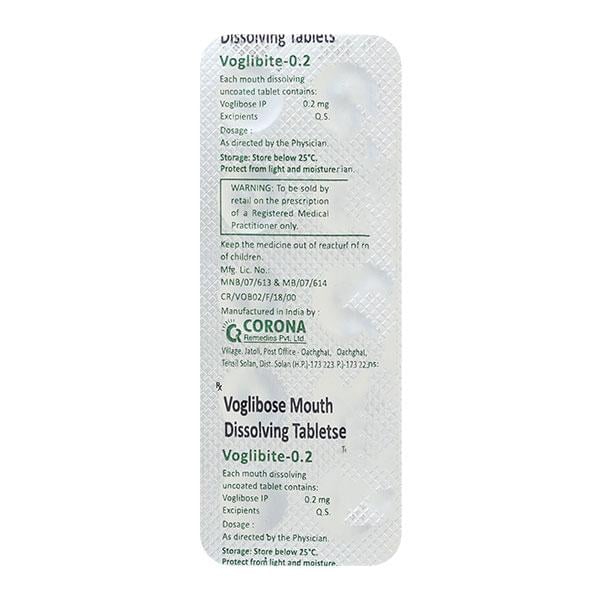 Voglibite 0.2mg Tablet 10'S