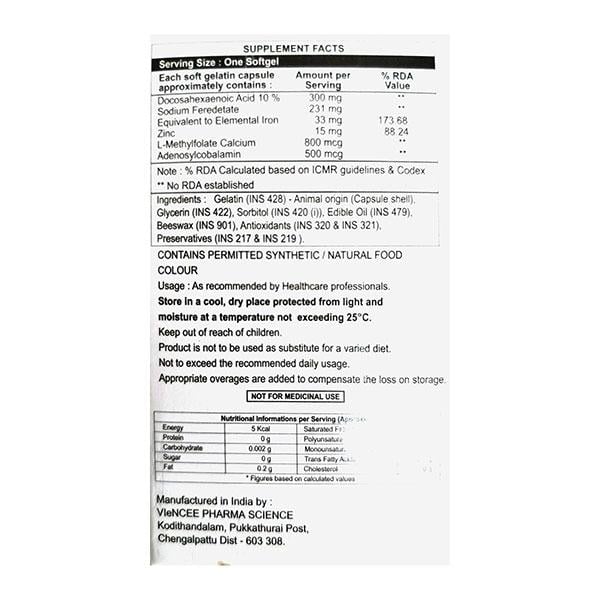 NATOFER PLUS Soft Gelatin Capsule 10's