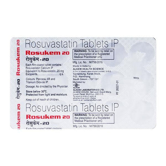 Rosukem 20mg Tablet 15'S