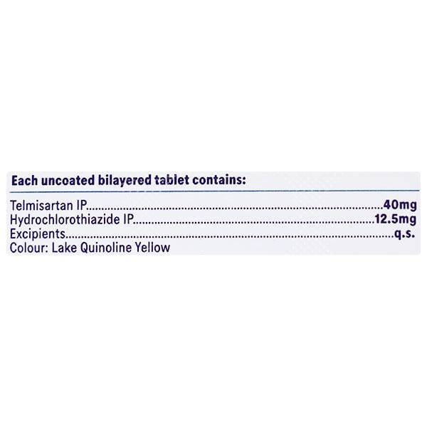 Telsartan H 40mg Tablet 14'S
