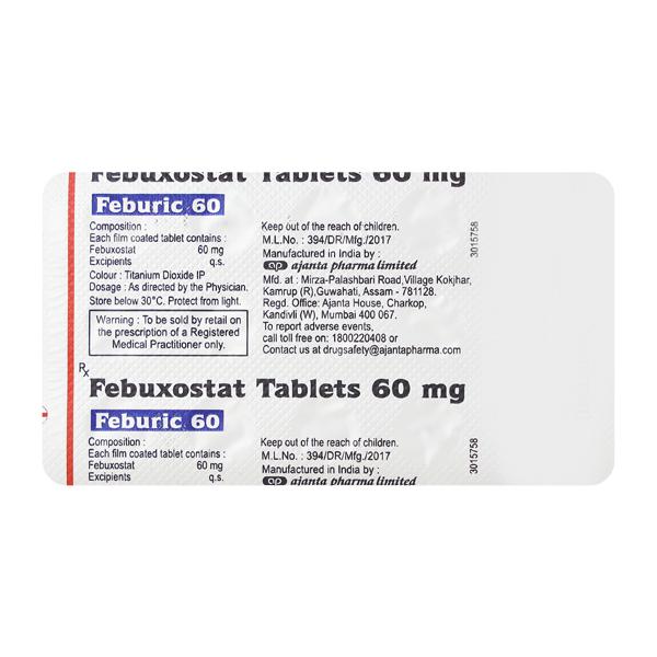 FEBURIC 60mg Tablet 15's