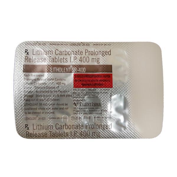 Litholent SR 400mg Tablet 10'S