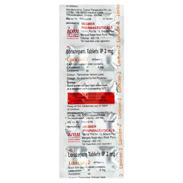 Loricon 2mg Tablet 10'S