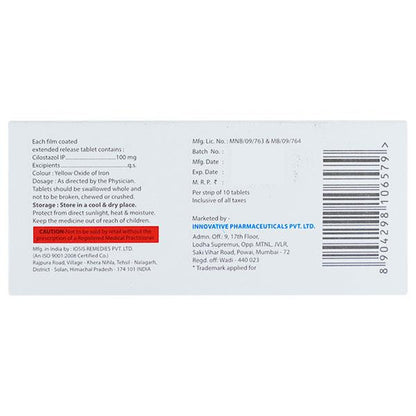 CILOZIDE 100mg Tablet 10's
