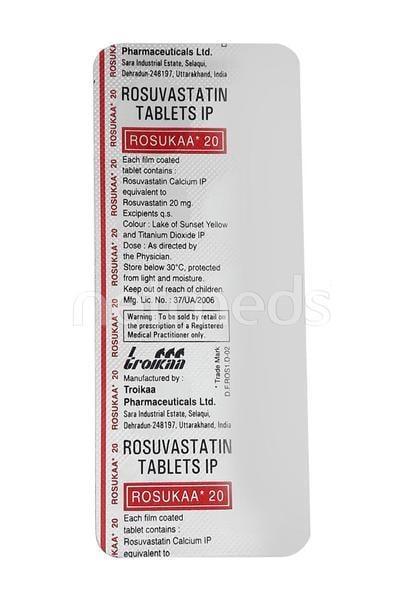 Rosukaa 20mg Tablet 10'S