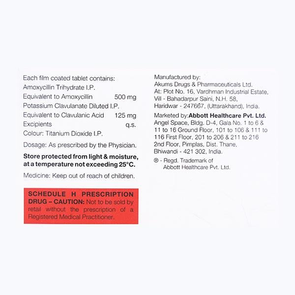 CO SYMOXYL 625 Tablet 10's