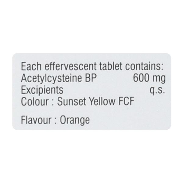 EFFENAC 600 ORANGE FLAVOUR Effervescent Tablet 2X10's