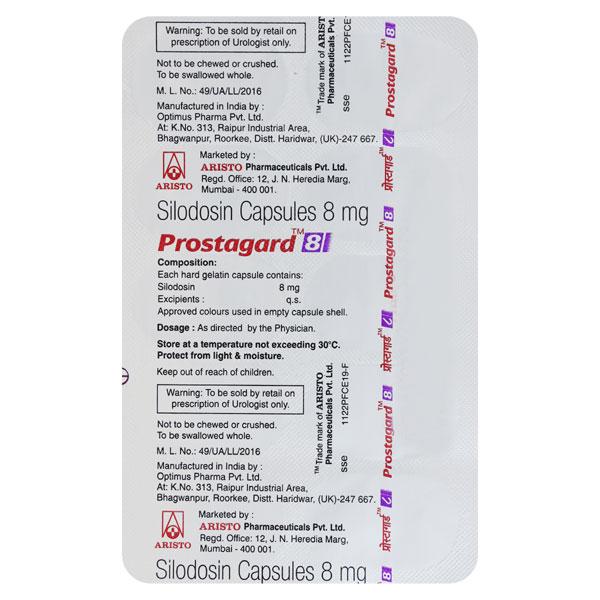 Prostagard 8mg Capsule 10'S