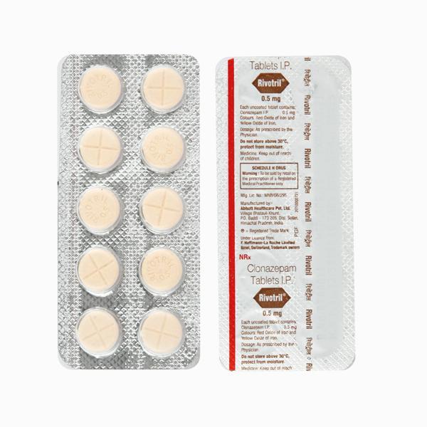 Rivotril 0.5mg Tablet 10'S