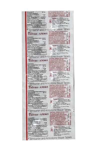 Telvas AM 80mg Tablet 10'S