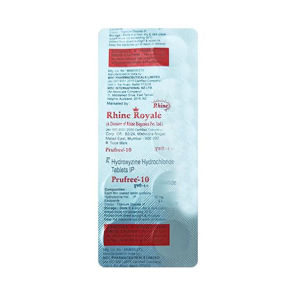 PRUFREE 10mg Tablet 10's