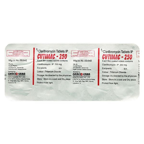 CUTIMAC 250 Tablet 10's