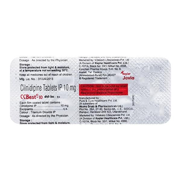 CCBEST 10mg Tablet 10's