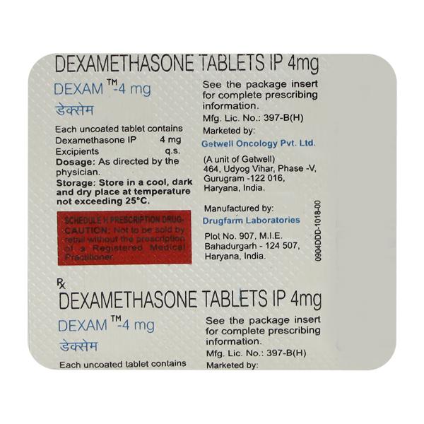 DEXAM 4mg Tablet 4's