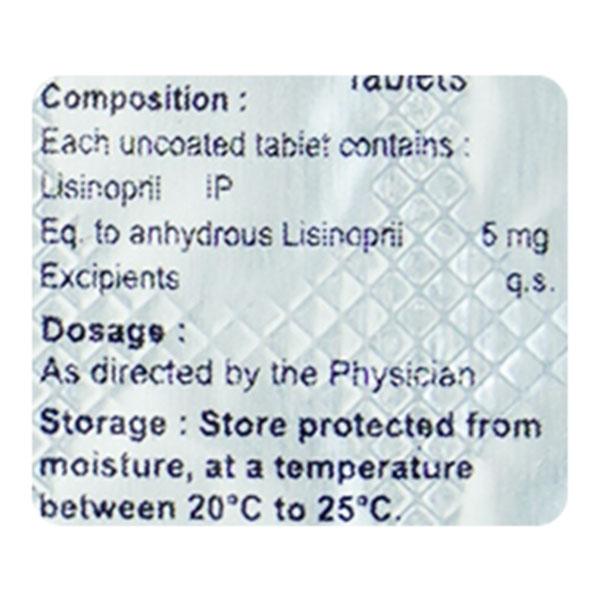 LISONOL 5 Tablet 10's