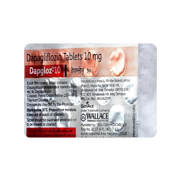 DAPGLOZ 10 Tablet 14's