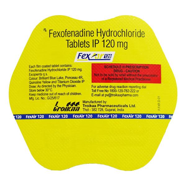 FEXAIR 120 Tablet 10's