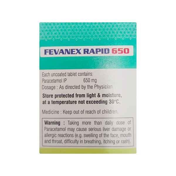 FEVANEX RAPID 650 Tablet 10's