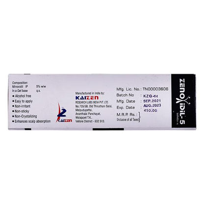 ZENOXIDIL 5% Gel 60gm
