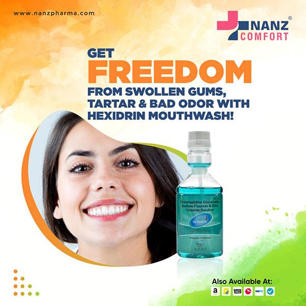 HEXIDRIN GREEN Mouth Wash 150ml