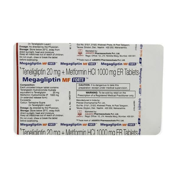 Megagliptin MF Forte Tablet 10'S
