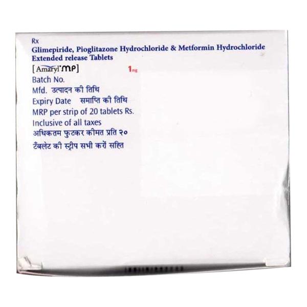 AMARYL MP 1mg Tablet 20's