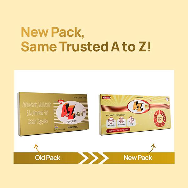 A TO Z Gold Softgel 15'S - Global Surgicals