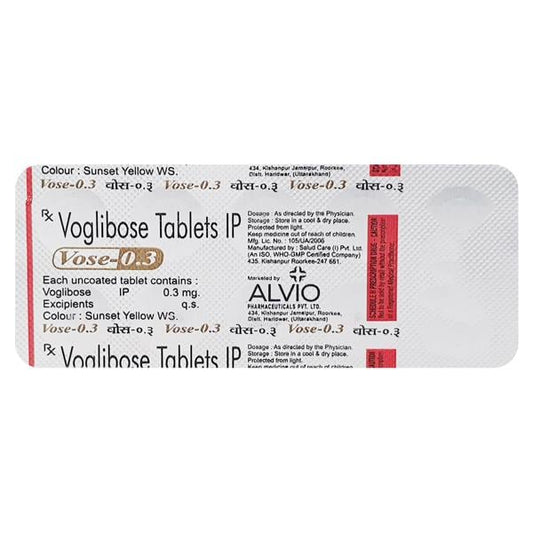 VOSE 0.3mg Tablet 10's
