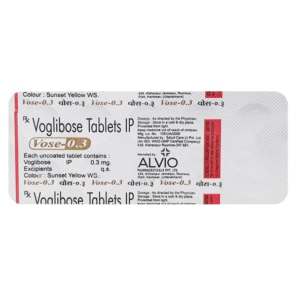 VOSE 0.3mg Tablet 10's