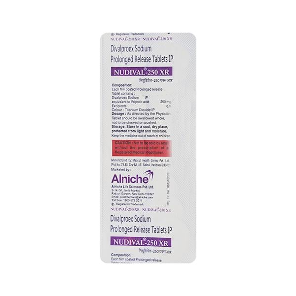 NUDIVAL XR 250mg Tablet 10's