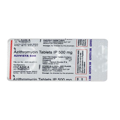 Azivista 500mg Tablet 3'S