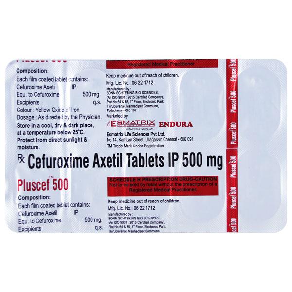 PLUSCEF 500 Tablet 10's