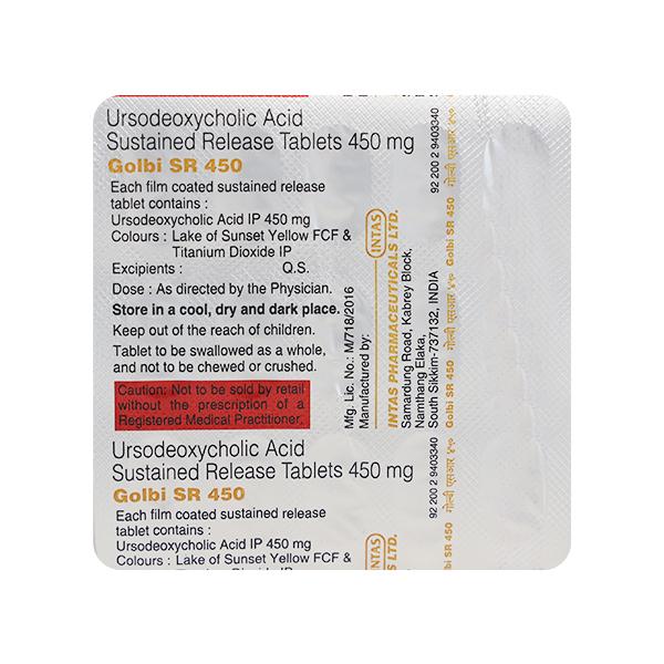 GOLBI SR 450mg Tablet 15's