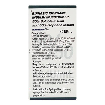 Huminsulin 50/50 40IU Injection 1X10ml