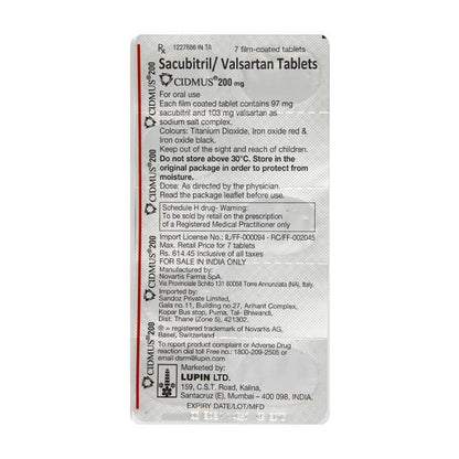Cidmus 200mg Tablet 7'S