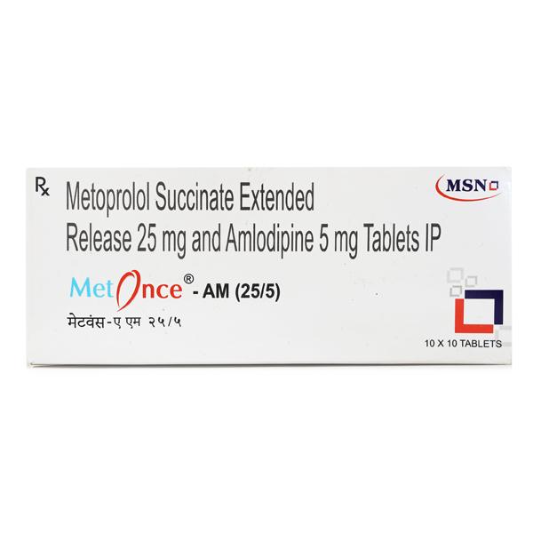 Metonce AM 25/5mg Tablet 10'S