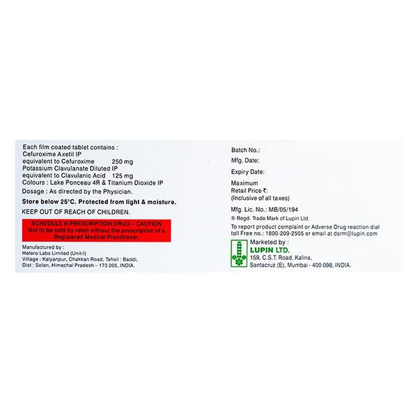 Cetil CV 250 Tablet 10'S