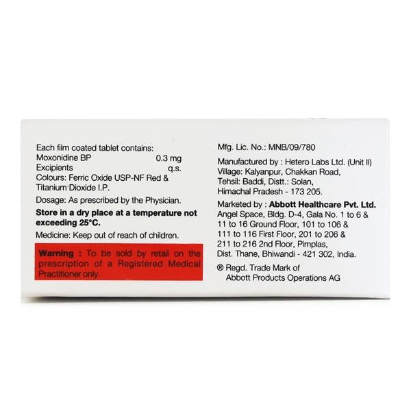 Moxon 0.3mg Tablet 10'S