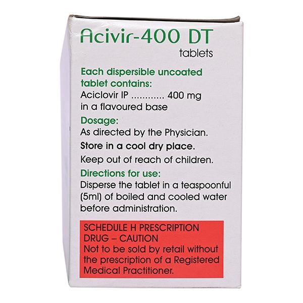 ACIVIR 400 DT Tablet 10's