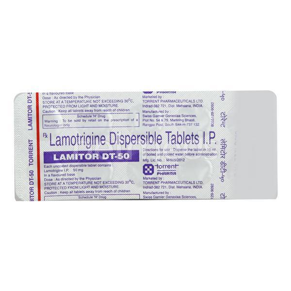 Lamitor DT 50mg Tablet 10'S