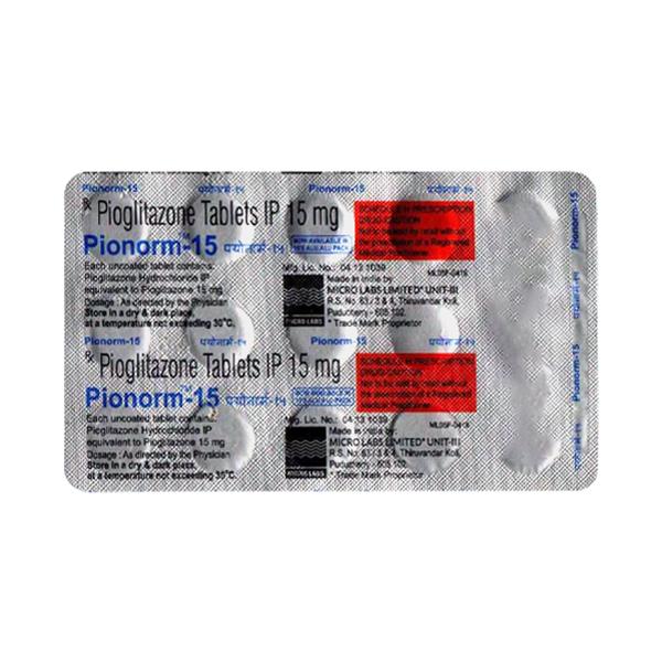 PIONORM 15 Tablet 15's