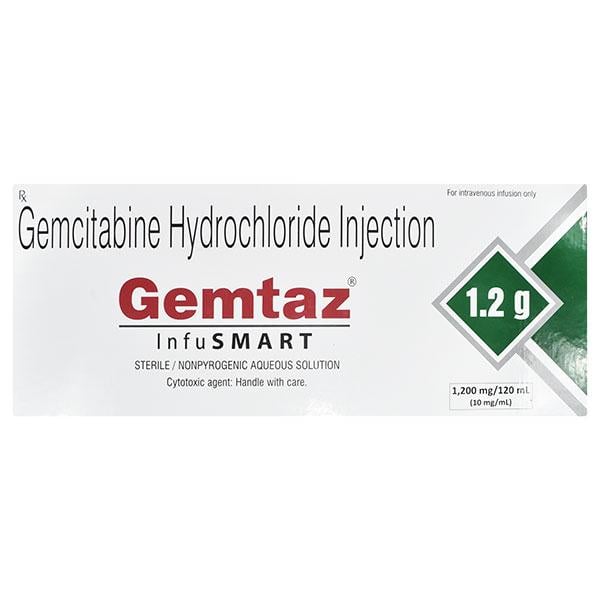 GEMTAZ INFUSMART 1.2gm Injection 120ml