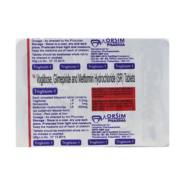 TRIGLI SIM 1mg Tablet 10's