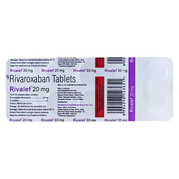 RIVALET 20mg Tablet 10's