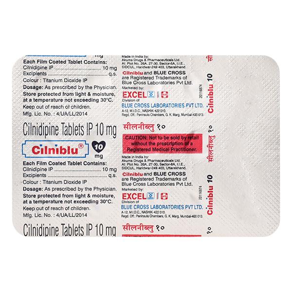 Cilniblu 10mg Tablet 15'S
